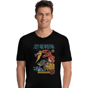 Shirts Premium Shirts, Unisex / Small / Black DIno Sentai
