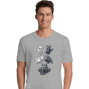 Shirts Premium Shirts, Unisex / Small / Sports Grey Night Fury Fusion