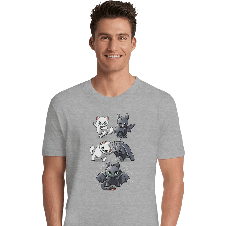 Shirts Premium Shirts, Unisex / Small / Sports Grey Night Fury Fusion