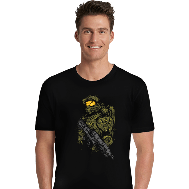 Shirts Premium Shirts, Unisex / Small / Black Master Chief