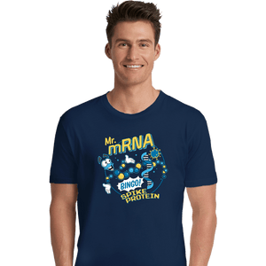 Shirts Premium Shirts, Unisex / Small / Navy Mr mRNA