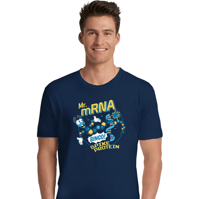 Shirts Premium Shirts, Unisex / Small / Navy Mr mRNA
