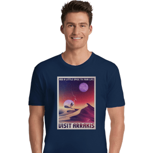 Shirts Premium Shirts, Unisex / Small / Navy Visit Arrakis