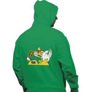 Shirts Zippered Hoodies, Unisex / Small / Irish Green Hylian Guy