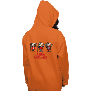 Daily_Deal_Shirts Pullover Hoodies, Unisex / Small / Orange Little Slackers