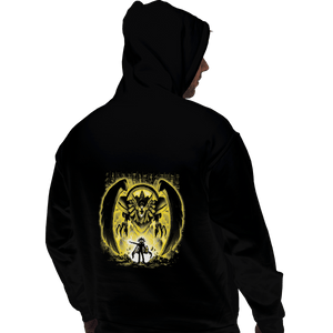 Shirts Zippered Hoodies, Unisex / Small / Black Winged Dragon