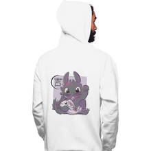Load image into Gallery viewer, Shirts Pullover Hoodies, Unisex / Small / White Maneki Toothless
