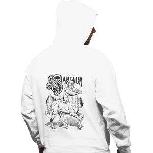 Shirts Pullover Hoodies, Unisex / Small / White Santaur