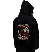 Load image into Gallery viewer, Shirts Pullover Hoodies, Unisex / Small / Black Neutral Naughty Santa

