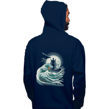 Load image into Gallery viewer, Shirts Pullover Hoodies, Unisex / Small / Navy The Wave Of Atlantis
