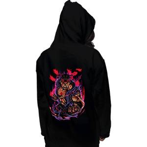 Daily_Deal_Shirts Pullover Hoodies, Unisex / Small / Black Evil Ryu Fighter