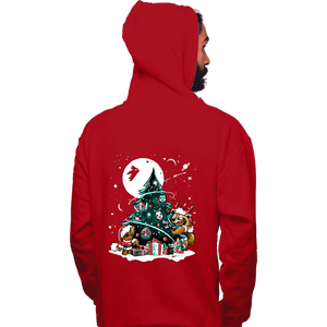 Daily_Deal_Shirts Pullover Hoodies, Unisex / Small / Red Galaxy Christmas