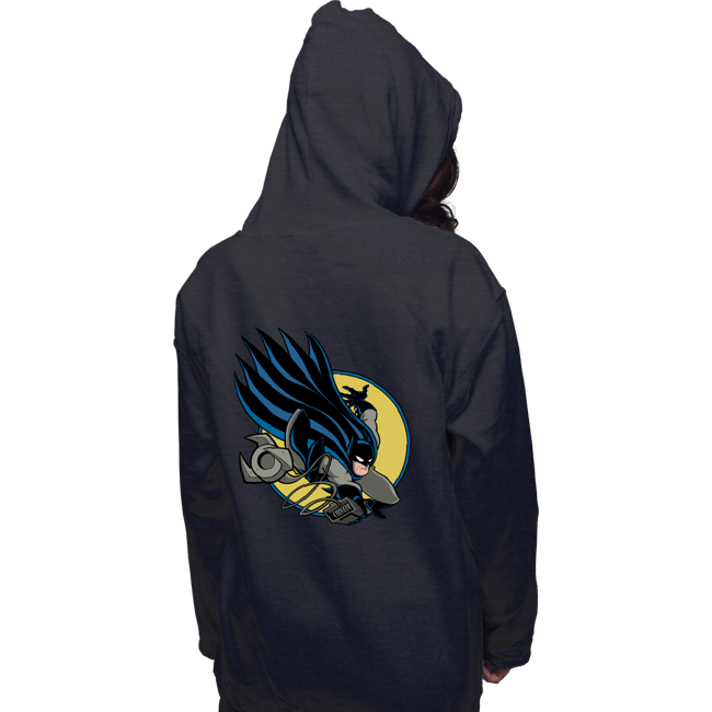 Daily_Deal_Shirts Pullover Hoodies, Unisex / Small / Dark Heather Bat 300
