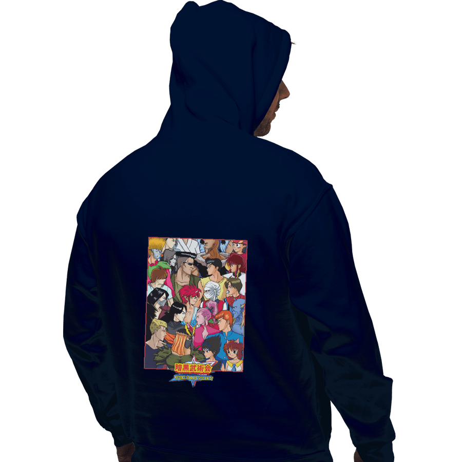 Shirts Zippered Hoodies, Unisex / Small / Navy Dark Tournament Clash Of Demons