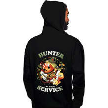 Load image into Gallery viewer, Daily_Deal_Shirts Pullover Hoodies, Unisex / Small / Black Hunter At Your Service
