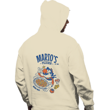 Load image into Gallery viewer, Daily_Deal_Shirts Pullover Hoodies, Unisex / Small / Sand Mario&#39;s Pizzeria
