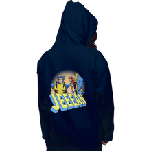 Load image into Gallery viewer, Shirts Pullover Hoodies, Unisex / Small / Navy Distracted Jeeean
