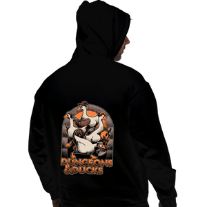 Daily_Deal_Shirts Pullover Hoodies, Unisex / Small / Black Dungeons & Ducks