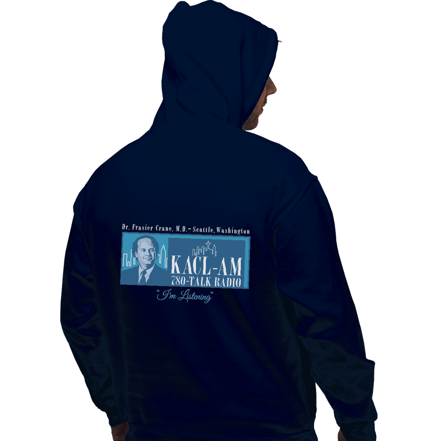Shirts Pullover Hoodies, Unisex / Small / Navy Frasier Talk Show