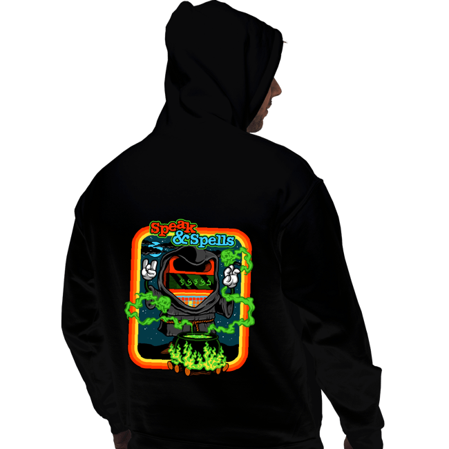 Daily_Deal_Shirts Pullover Hoodies, Unisex / Small / Black Speak & Spells