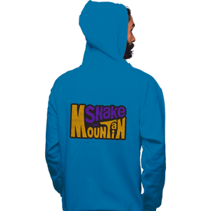 Daily_Deal_Shirts Pullover Hoodies, Unisex / Small / Sapphire Snake Mountain
