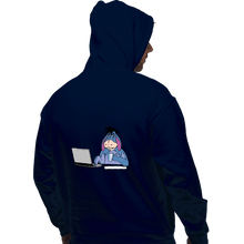 Load image into Gallery viewer, Shirts Pullover Hoodies, Unisex / Small / Navy Hide The Pain
