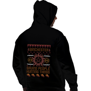 Shirts Pullover Hoodies, Unisex / Small / Black Supernaturally Ugly Sweater