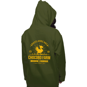 Shirts Pullover Hoodies, Unisex / Small / Military Green Chocobo Farm