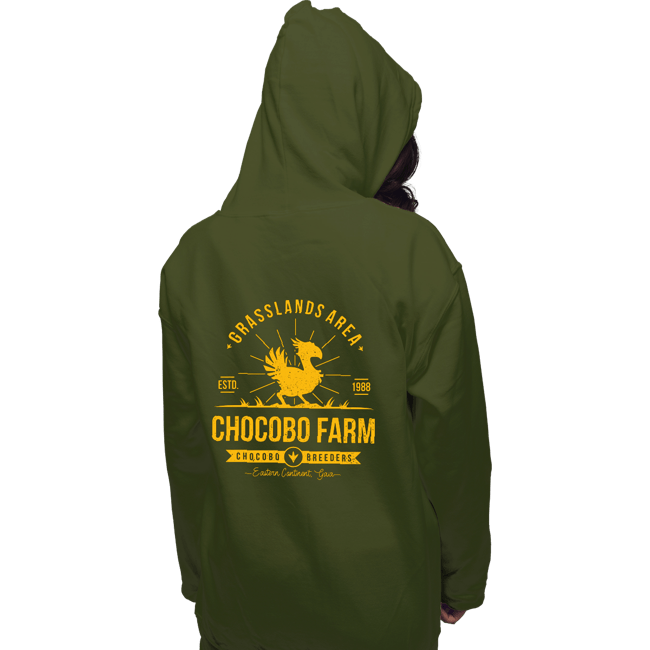 Shirts Pullover Hoodies, Unisex / Small / Military Green Chocobo Farm