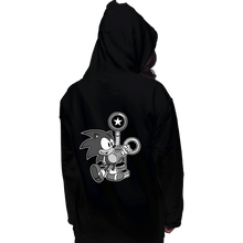 Load image into Gallery viewer, Shirts Pullover Hoodies, Unisex / Small / Black Retro Sonic
