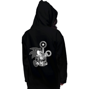 Shirts Pullover Hoodies, Unisex / Small / Black Retro Sonic