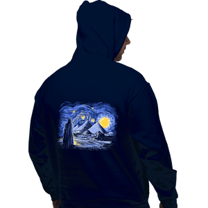 Daily_Deal_Shirts Pullover Hoodies, Unisex / Small / Navy Starry Night
