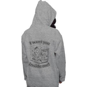 Shirts Pullover Hoodies, Unisex / Small / Sports Grey I Want You Inside Me