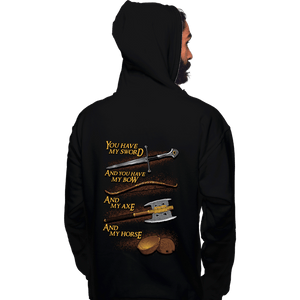 Daily_Deal_Shirts Pullover Hoodies, Unisex / Small / Black Holy Ring