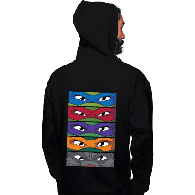 Daily_Deal_Shirts Pullover Hoodies, Unisex / Small / Black TMNT Eyes