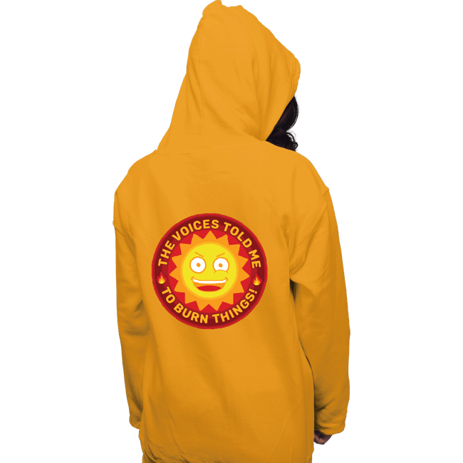Secret_Shirts Pullover Hoodies, Unisex / Small / Gold Burn Things!
