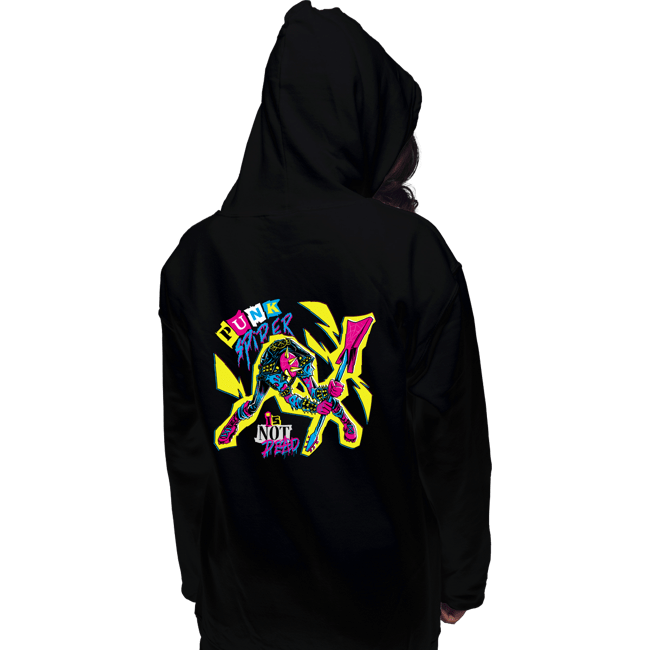 Daily_Deal_Shirts Pullover Hoodies, Unisex / Small / Black Punk Spider Is Not Dead