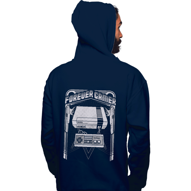 Secret_Shirts Pullover Hoodies, Unisex / Small / Navy Forever Gamer NES