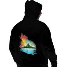 Load image into Gallery viewer, Shirts Pullover Hoodies, Unisex / Small / Black Sunset On Koholint
