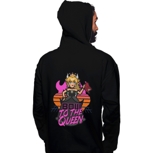 Shirts Pullover Hoodies, Unisex / Small / Black Bow To The Queen