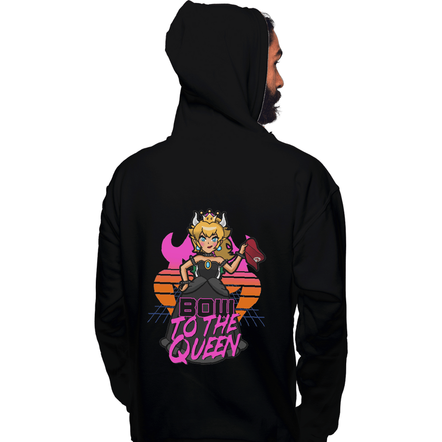 Shirts Pullover Hoodies, Unisex / Small / Black Bow To The Queen