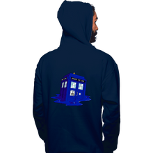 Load image into Gallery viewer, Daily_Deal_Shirts Pullover Hoodies, Unisex / Small / Navy Melting Tardis
