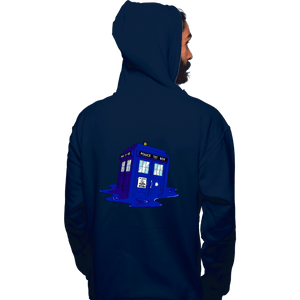 Daily_Deal_Shirts Pullover Hoodies, Unisex / Small / Navy Melting Tardis