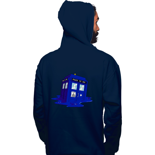 Daily_Deal_Shirts Pullover Hoodies, Unisex / Small / Navy Melting Tardis