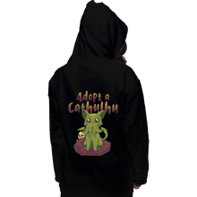Load image into Gallery viewer, Shirts Pullover Hoodies, Unisex / Small / Black Adopt A Cathulhu
