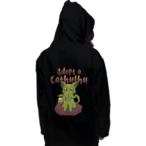 Shirts Pullover Hoodies, Unisex / Small / Black Adopt A Cathulhu