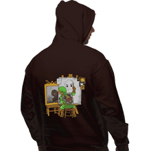 Load image into Gallery viewer, Shirts Pullover Hoodies, Unisex / Small / Dark Chocolate Heroic Self Portrait
