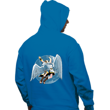 Load image into Gallery viewer, Shirts Pullover Hoodies, Unisex / Small / Sapphire Led Icarus
