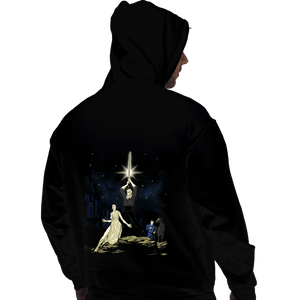 Daily_Deal_Shirts Pullover Hoodies, Unisex / Small / Black A White Wolf
