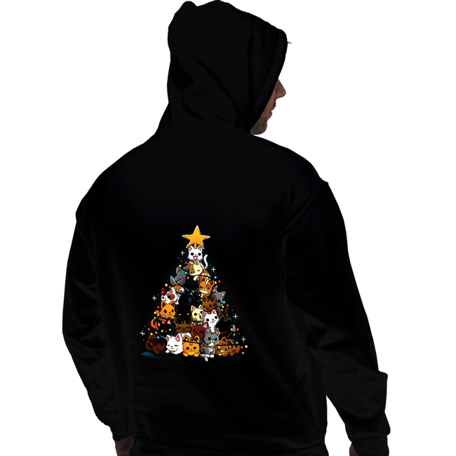 Daily_Deal_Shirts Pullover Hoodies, Unisex / Small / Black Christmas Kittens
